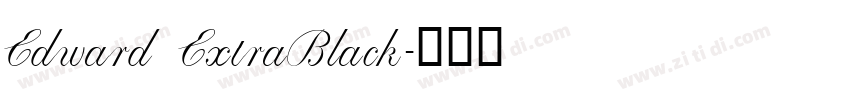 Edward ExtraBlack字体转换